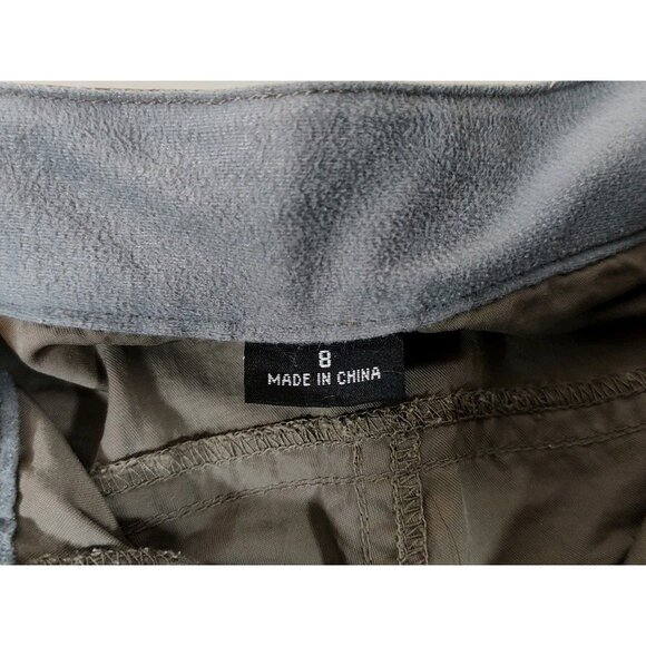 Mountain Hardware Convertible Nylon Pants/Shorts Women's 8 Belted Khaki Stone - Picture 5 of 11